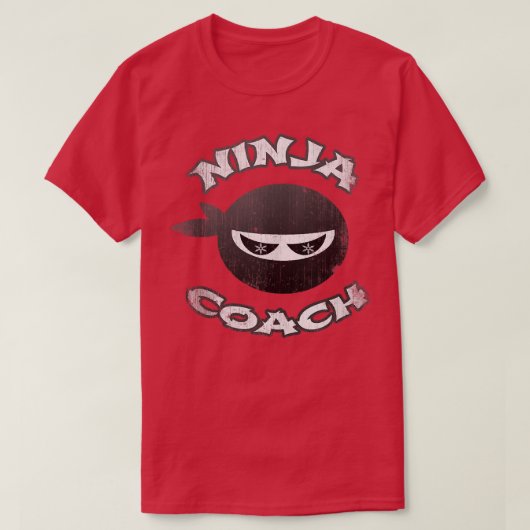 忍者コーチ衣服マスク数々のタスクチームトレーナーGy Tシャツ (デザイン正面)