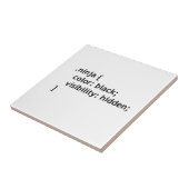 忍者コード、スクリプト タイル (側面)