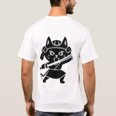 忍者サムライキャットウォリアー Tシャツ (裏面)