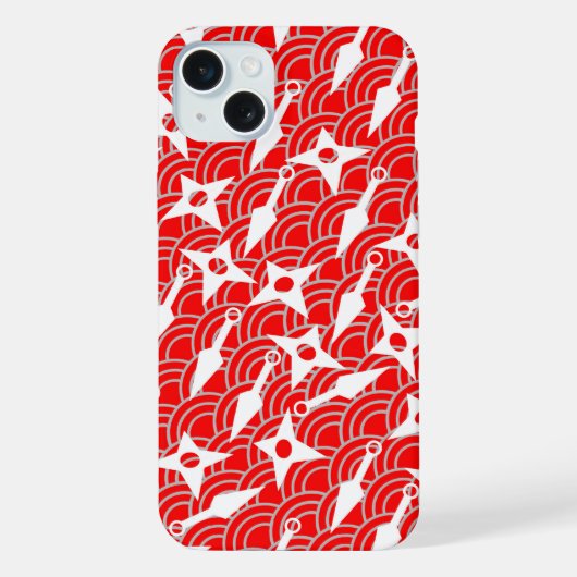 忍者シュリケンクナイデザイン iPhoneケース (裏面)