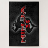 忍者シルエット ジグソーパズル (縦)