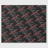 忍者シルエット ラッピングペーパー (フラット)