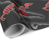 忍者シルエット ラッピングペーパー (ロールコーナー)