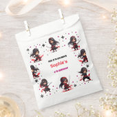 忍者スタイル子供のガーリー誕生日 フェイバーバッグ (クリップ留めされた状態)