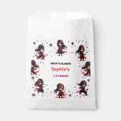 忍者スタイル子供のガーリー誕生日 フェイバーバッグ (正面)