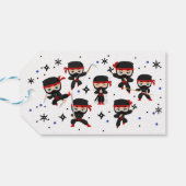 忍者スタイル子供の誕生日 ギフトタグ (裏面横)