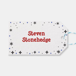 忍者スタイル子供の誕生日 ギフトタグ