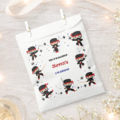 忍者スタイル子供の誕生日 フェイバーバッグ (クリップ留めされた状態)