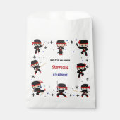 忍者スタイル子供の誕生日 フェイバーバッグ (正面)