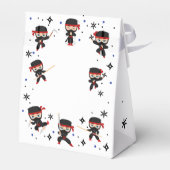 忍者スタイル子供の誕生日 フェイバーボックス (裏面サイド)