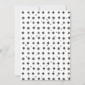 忍者スタイル子供の誕生日 招待状 (裏面)