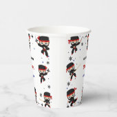 忍者スタイル子供の誕生日 紙コップ (右)