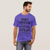 忍者スポーツ統計ガール Tシャツ (正面フル)