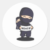 忍者チーム ラウンドシール (正面)