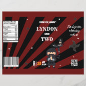 忍者テーマ誕生日チップバッグ忍者党の好意 チラシ (正面)