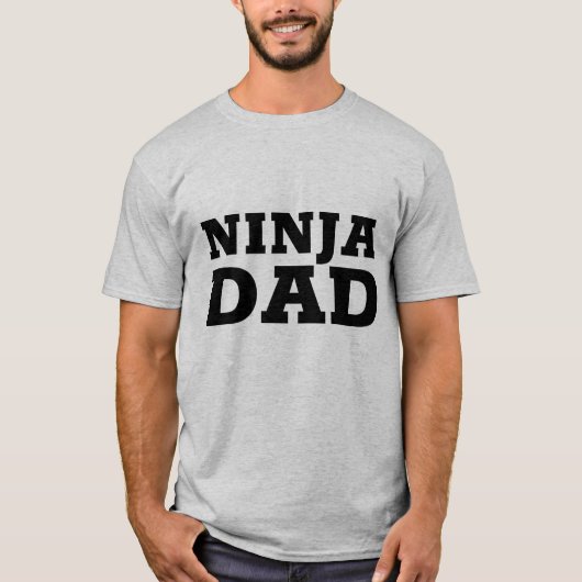 忍者パパTシャツとスウェットシャツ Tシャツ (正面)