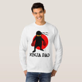 忍者パパTシャツファーザーズデイティー Tシャツ (正面フル)