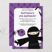 忍者パワーパープル招待状 招待状 (正面/裏面)