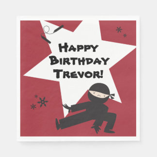 忍者パーティーナプキン – 自分の色を選ぶ！ スタンダードランチョンナプキン