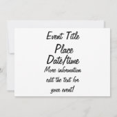 忍者パーティー 招待状 (裏面)