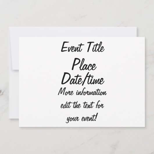 忍者パーティー 招待状 (裏面)