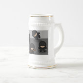忍者ビールステイン- KItchyのギフト! ビールジョッキ (正面右)