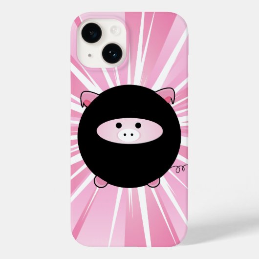 忍者ピグオンピンク Case-Mate iPhoneケース (裏面)