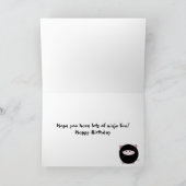 忍者ピグオンブルーハッピーバースデー カード (内部)