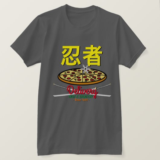 忍者ピザ配送Tシャツ Tシャツ (デザイン正面)