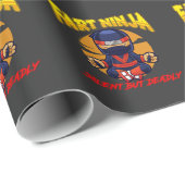 忍者ファートユーモア空静か手のお洒落 ラッピングペーパー (ロールコーナー)