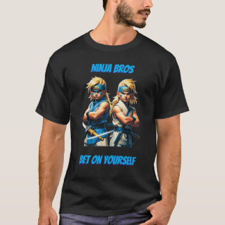 忍者ブラザーズ 自分に賭けろ ベーシック Tシャツ