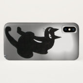 忍者ブラックキャットグレーホワイト Case-Mate iPhoneケース (裏面(横))