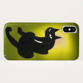 忍者ブラックキャットブライトイエロー Case-Mate iPhoneケース (裏面(横))