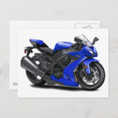 忍者ブルーバイク ポストカード (正面/裏面)