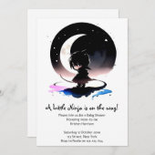 忍者ベイビーシャワーアドベンチャー: ステルシー 招待状 (正面/裏面)