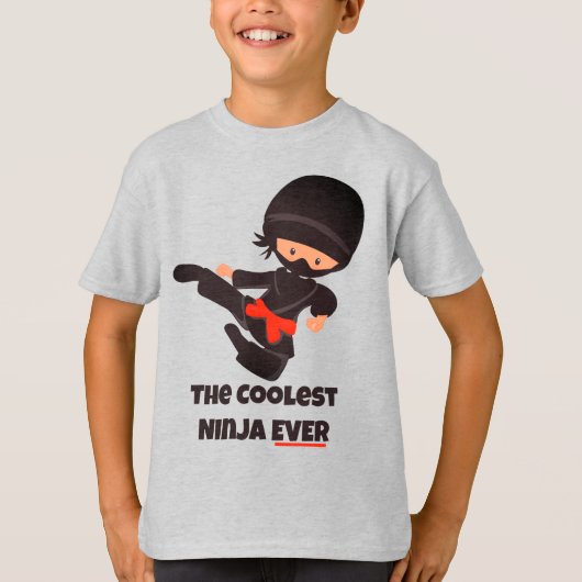 忍者ベーシックHANESタグレスComfortSoft® Tシャツ (正面)