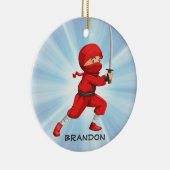 忍者ボーイデザインオーナメント セラミックオーナメント (右)