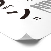 忍者ボーイ日本のカタカナ表 ポスター (角)