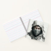 忍者ポートレートウォリア絵画ーの歴史的な冒険 ノートブック (内部)