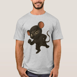 忍者マウスTシャツ | 漫画おもしろい武術アーツD Tシャツ