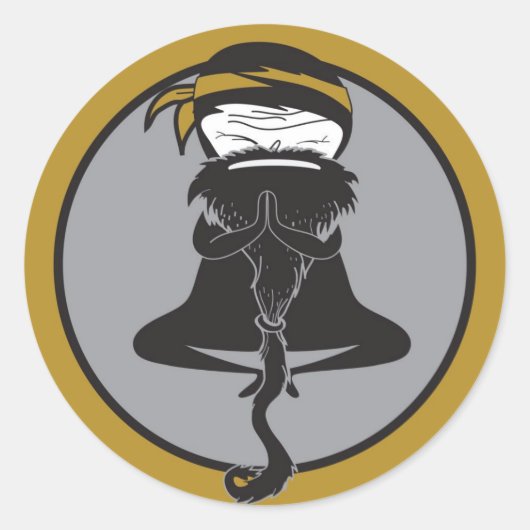 忍者マスターステッカー ラウンドシール (正面)