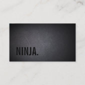 忍者ミニマルはっきりした文字プロフェッショナルダーク 名刺 (正面)