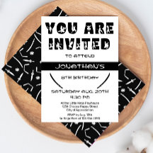 忍者モダンキッドウォリアーのシルエット誕生日パーティー