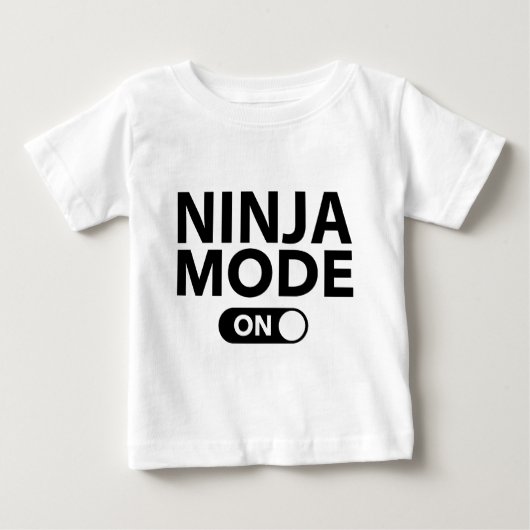 忍者モードオン ベビーTシャツ (正面)