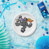 忍者ランニングユニコーン怒の漫画 ペーパープレート (パーティー)