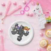 忍者ランニングユニコーン怒の漫画 ペーパープレート (パーティー)