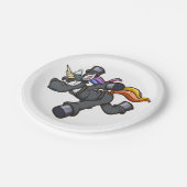 忍者ランニングユニコーン怒の漫画 ペーパープレート (アングル)