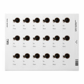 忍者リス ラベル (フルシート)