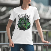 忍者ロボット日本のスタイルTシャツ設計 Tシャツ