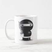 忍者人形 コーヒーマグカップ (左)